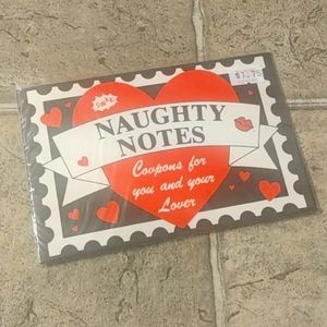 Vintage 80's Naughty Notes Coupons for you and your Lover - New!